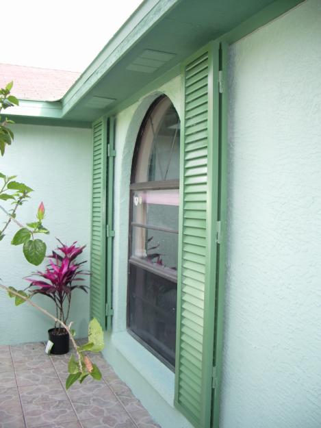 Colonial Decorative Green Shutters